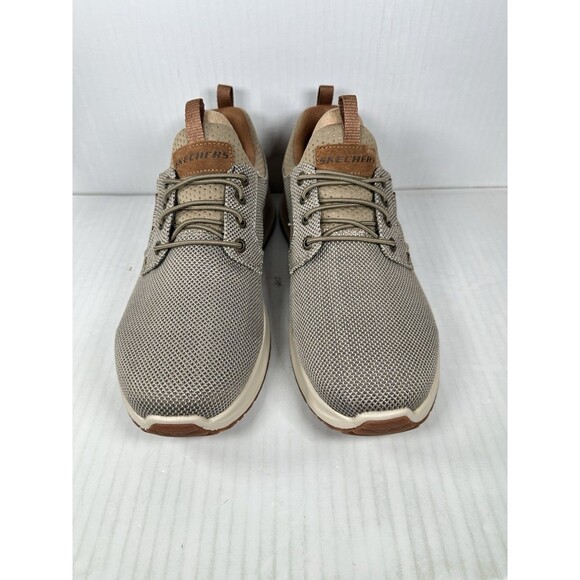 Size 9.5 Skechers Mens Relaxed Fit Fletch- Oxley Shoe 205078 TPE (Taupe- Medium)